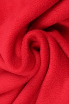 10 meter fleece stof - Rood - 100% polyester