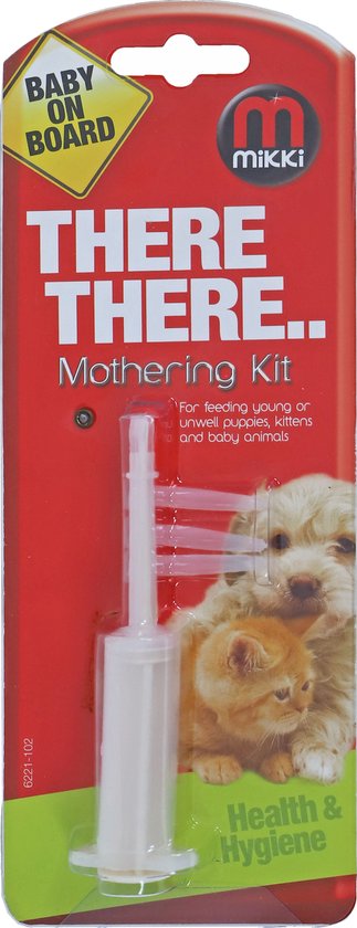 Mikki - Mothering Kit - Seringue d'alimentation pour chiens ou chats - Seringue d'alimentation - Couleur : blanc/transparent