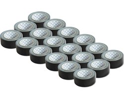 Duct Tape Reparatie - 50mm x 25m - 18 Rollen - Versterkte Ducktape - Zwart