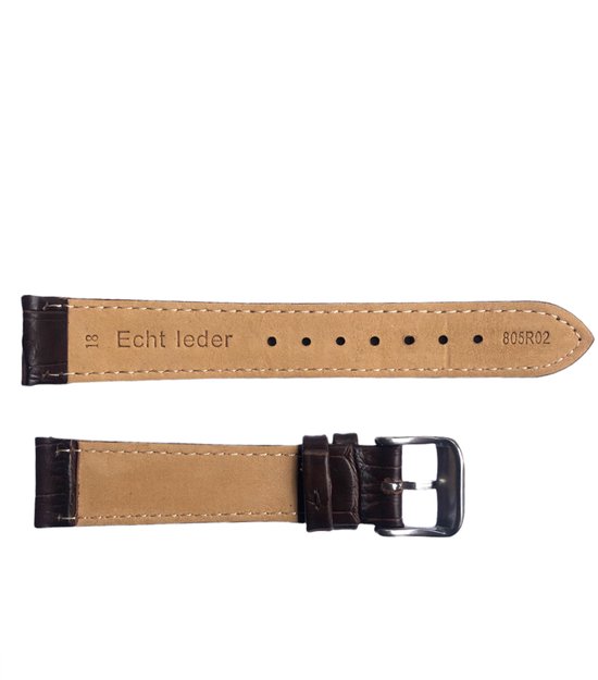 Fullmosa Horlogebanden, 18 mm, 19 mm, 20 mm, 22 mm, 24 mm, Quick Release, lederen horlogeband, gepolijst lederen horlogeband, vintage polsband