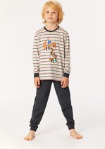 Woody pyjama jongens - streep - uil - 222-1-PLC-S/931 - maat 152