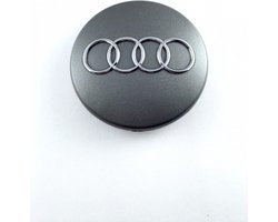 Tip: Set van 4 Originele Audi naafdoppen 60mm Grijs - Originele Velgen - 4B0601170 - Zomerbanden - Winterbanden - Velgen logo - Embleem - Wielen - A3 - S3 - Naafkapjes - Naafkappen