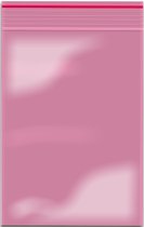Gripzakjes 70 x 100mm Pink Tinted/ Roze Tint 90 micron 100 stuks