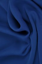 15 meter chiffon stof - Blauw - 100% polyester