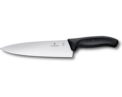Victorinox Swiss Classic koksmes - 20cm - RVS/fibrox - zwart - blister