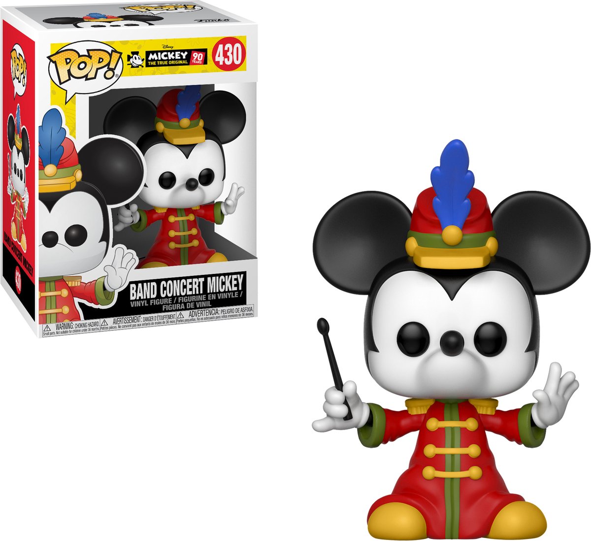 Funko POP! Disney Mickey Mouse #430 - Band Concert Mickey - 90th Anniversary - 10 cm