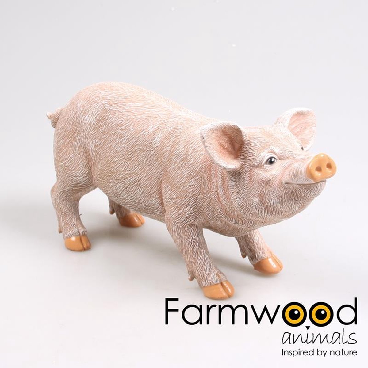 Farmwood Animals Tuinbeeld Varken staand 13x17x36cm