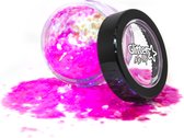 PaintGlow Fantasy Chunky Iridescent Loose Glitter - Face jewels - Glitters gezicht - Festival make up - Flamingo Fiesta