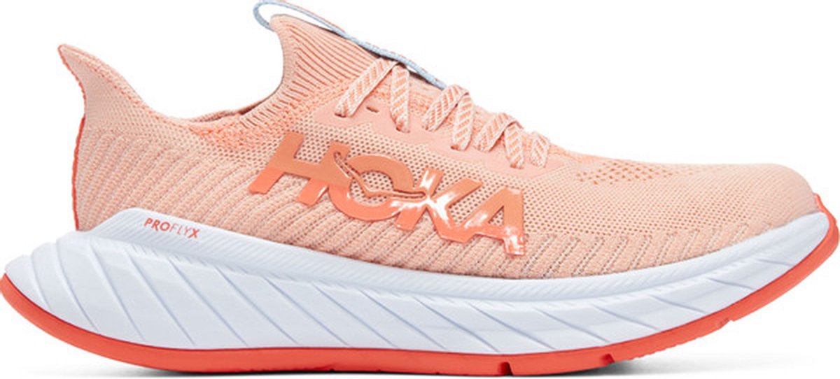 HOKA One One Carbon X3 Dames - Sportschoenen - Hardlopen - Weg - roze