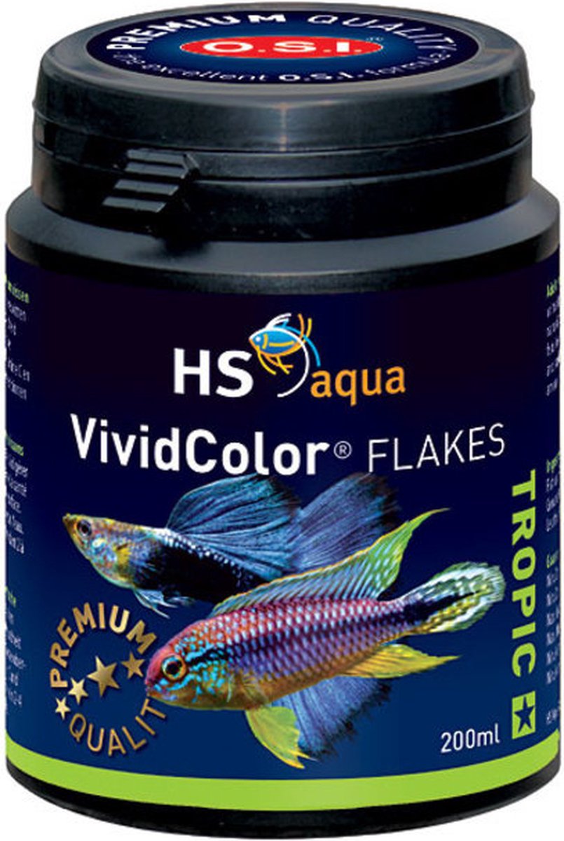 HS Aqua VividColor Flakes 200ML - Aquariumvoer - Vissenvoer
