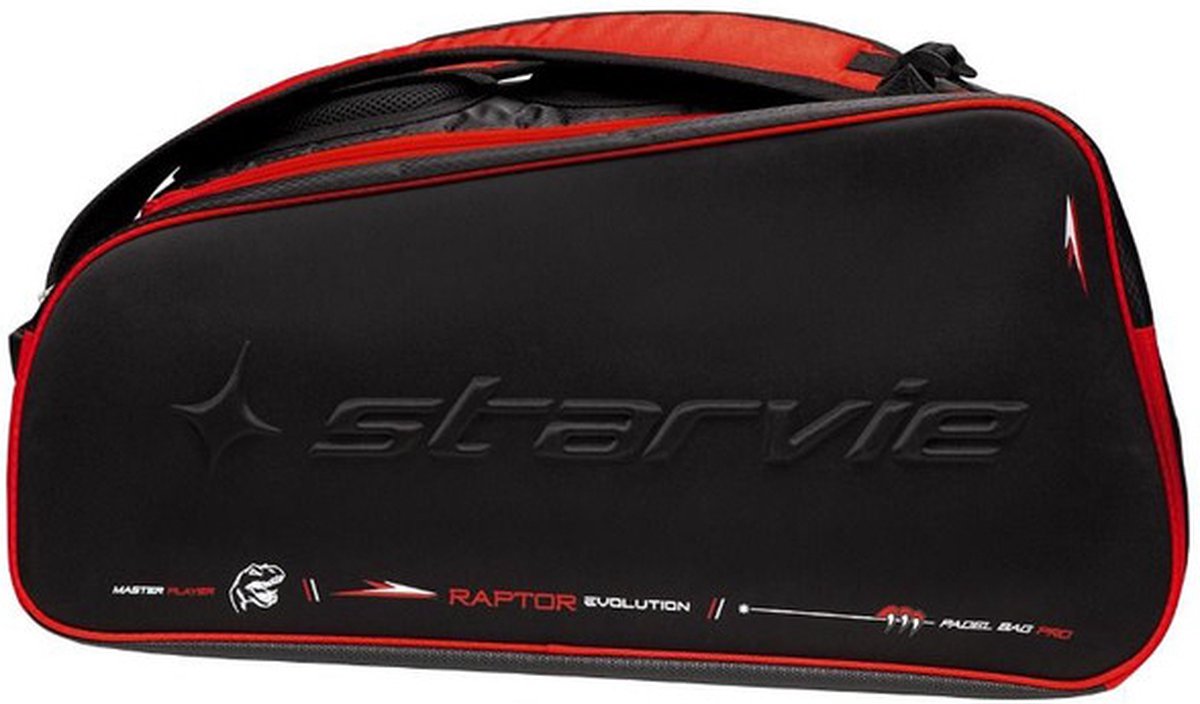 Starvie Raptor Evolution Padel Bag - Sporttassen - Black/Red