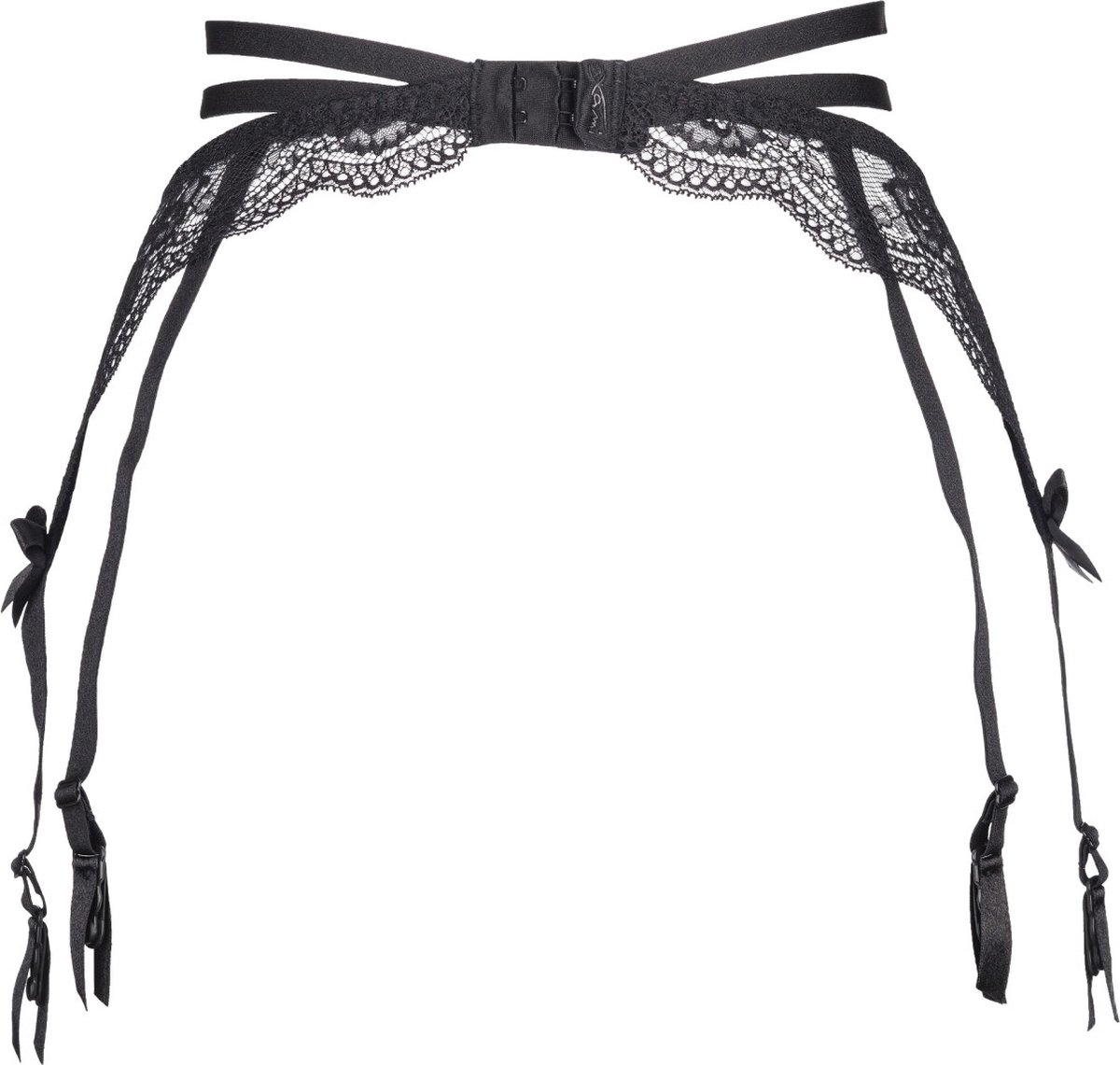 V8692PS Plus Size garter belt black