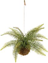 Kokedama - Varen - kunstplant - hangplant - Japanse mosbol - 60 cm