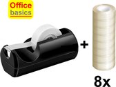 Plakbandhouder Office Basics klein & Gratis 8 rollen plakband