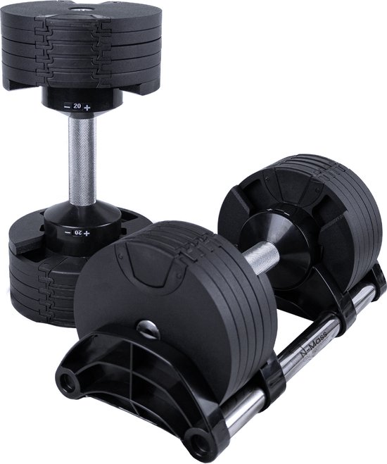 N Mass Verstelbare Dumbbells Set 20 kg Dumbells Hoogwaardige