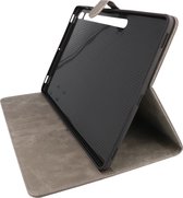Tablet Hoesje - Premium Book Case - Geschikt voor Samsung Tab S8 -  Tab S7 - Grijs