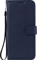 Hoesje geschikt voor Samsung Galaxy S21 Ultra - Bookcase - Pasjeshouder - Portemonnee - Camerabescherming - Kunstleer - Donkerblauw