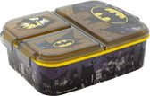 Batman Broodtrommel 3 vakjes - 18x13 cm - Brooddoos -Lunchbox