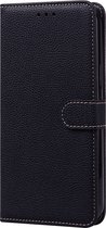 Hoesje geschikt voor iPhone SE 2020 - Bookcase - Koord - Pasjeshouder - Portemonnee - Camerabescherming - Kunstleer - Zwart