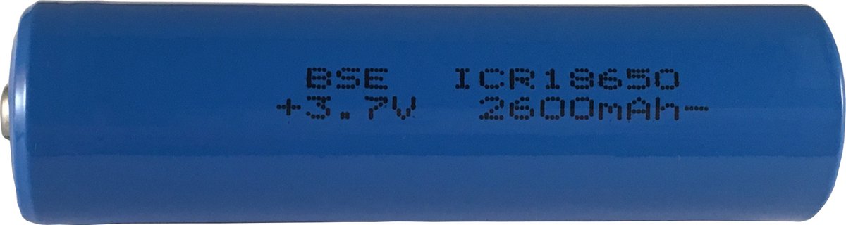 CR18650 Li-Ion 3,7V 2600mAh -Buttontop