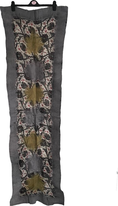 TIBET ORANJE BLAUWE BLOEMEN HANDGEMAAKTE LUXE SJAAL WRAP DECORATIE DEKEN OVERSIZED REVERS KUNNEN WINTER SJAAL PURE YAK WOL SJAAL SJAAL, Oranje blauw, One size