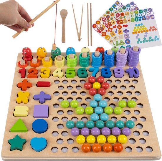 Fidgy - Montessori Speelgoed - Houten Puzzel - Educatief Speelgoed