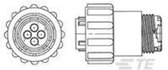 TE Connectivity 796274-1 Ronde connector Stekker, inbouw Serie (ronde connectors): CPC Totaal aantal polen: 16 1 stuk(s