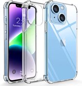 iPhone 14 Plus Anti Shock Silicone Hoesje - Perfect fit met Camera Bumper - iPhone 14 Plus Shockproof Silicone Back Cover Transparant