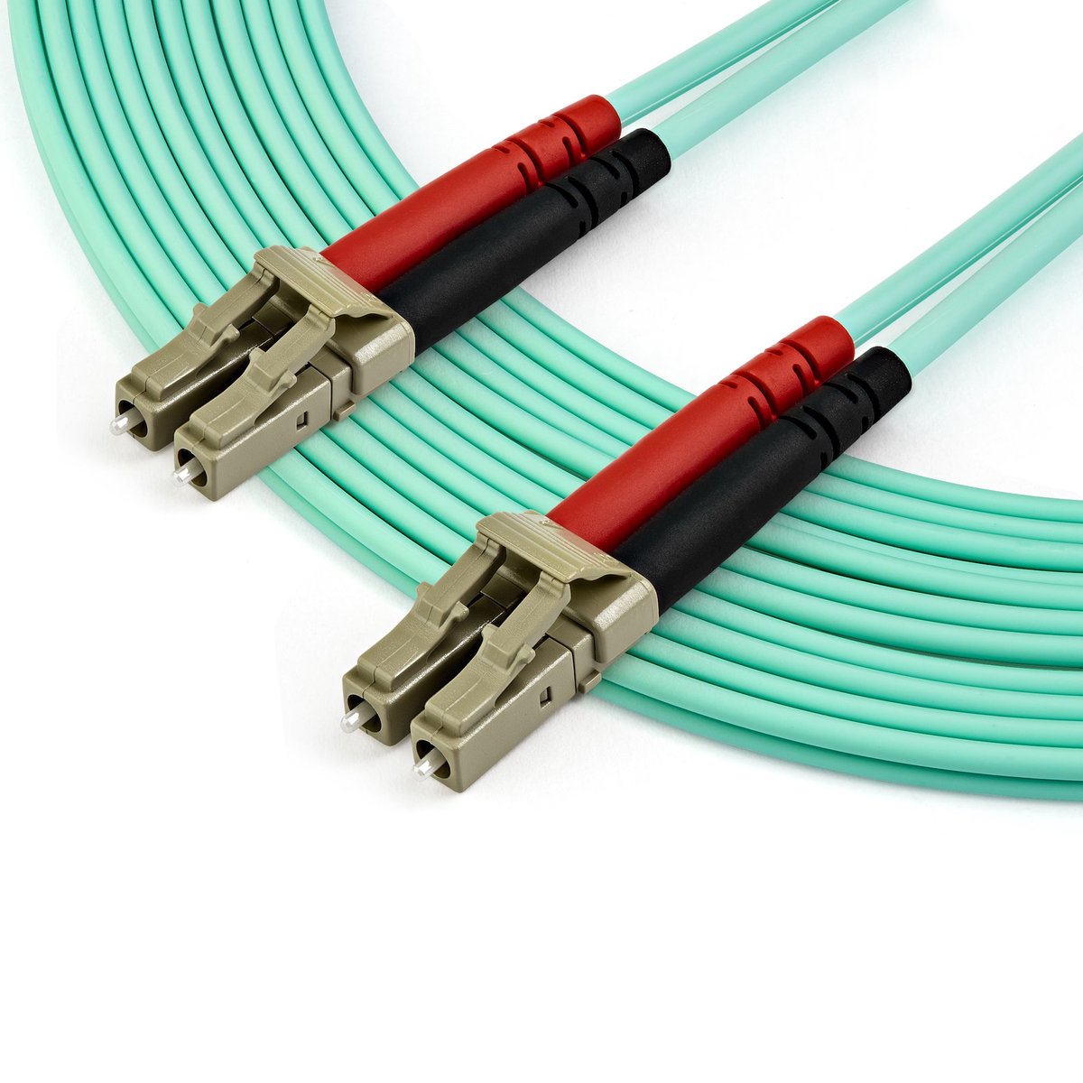 StarTech.com 7m OM3 LC to LC Multimode Duplex Fiber Optic Patch Cable - Aqua