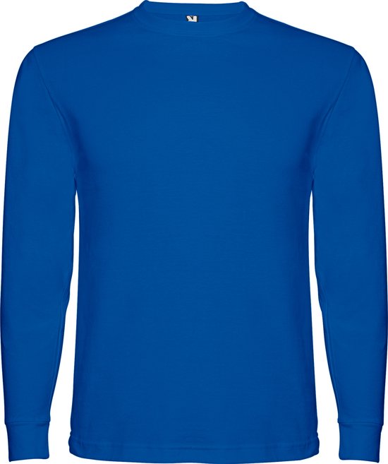Kobalt Blauw Effen t-shirt Pointer lange mouwen merk Roly maat L