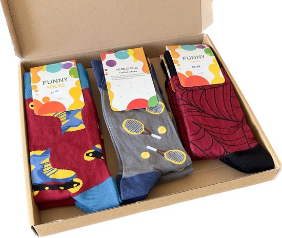 soxo Adventskalender 2025 Kerst Sokken Heren Cadeau Christmas Adventskalenders Cadeaux Katoen Herensokken 12 Paar 40-45 Kleurrijk