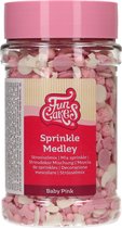 FunCakes Sprinkles Taartdecoratie - Sprinkle Medley - Baby Roze - 180g