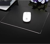 Uitgebreide grote slanke antislip aluminiumlegering Game en Office-toetsenbord Muismat Mat, afmeting: 180 x 160 x 1 mm (zwart)