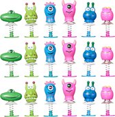 THE TWIDDLERS - 36 Monster Spring Jump Up / Pop Up Speelgoed voor Kids Party Bag Fillers - 9cm