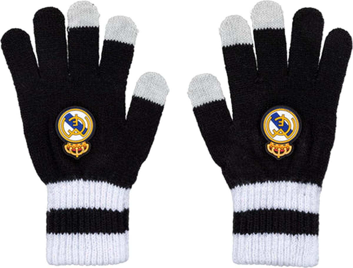 Real Madrid handschoenen - volwassenen - zwart/wit