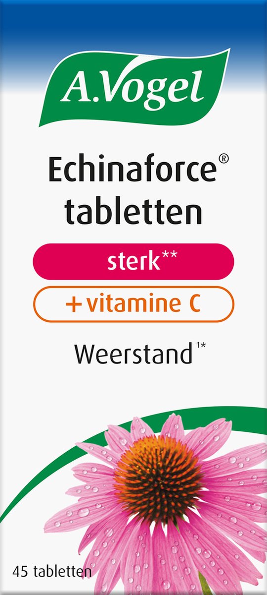 Goedkoopste A.Vogel Echinaforce sterk vitamine C tabletten - Ondersteunt het immuunsysteem - 45 st