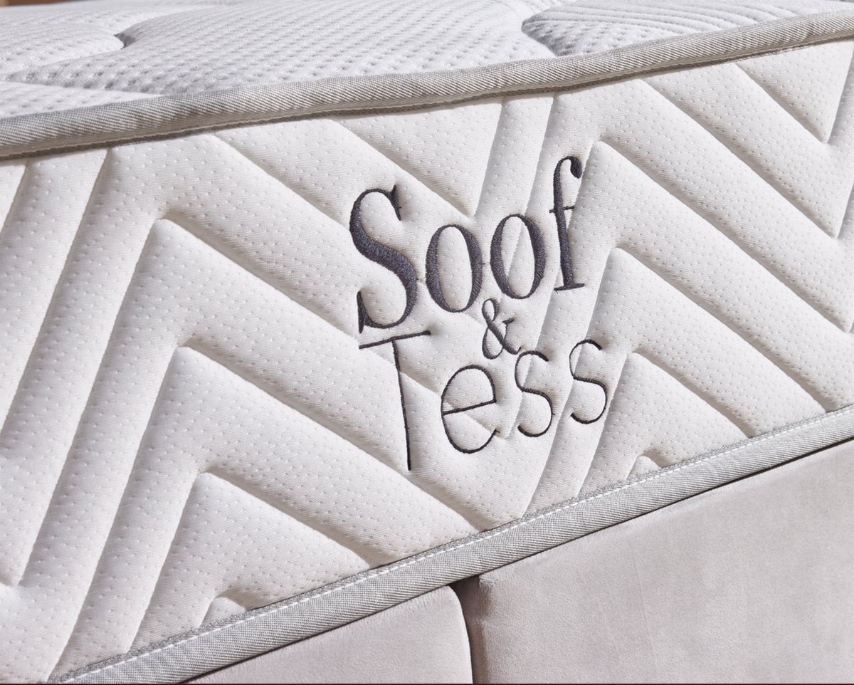 Matelas à Ressorts Ensachés En Fibre De Coco 7 Zones Premium 160x200x21 Cm Matelas De Fermete H3 H4 Couleur Aloe Vera Housse Incluse 91652683