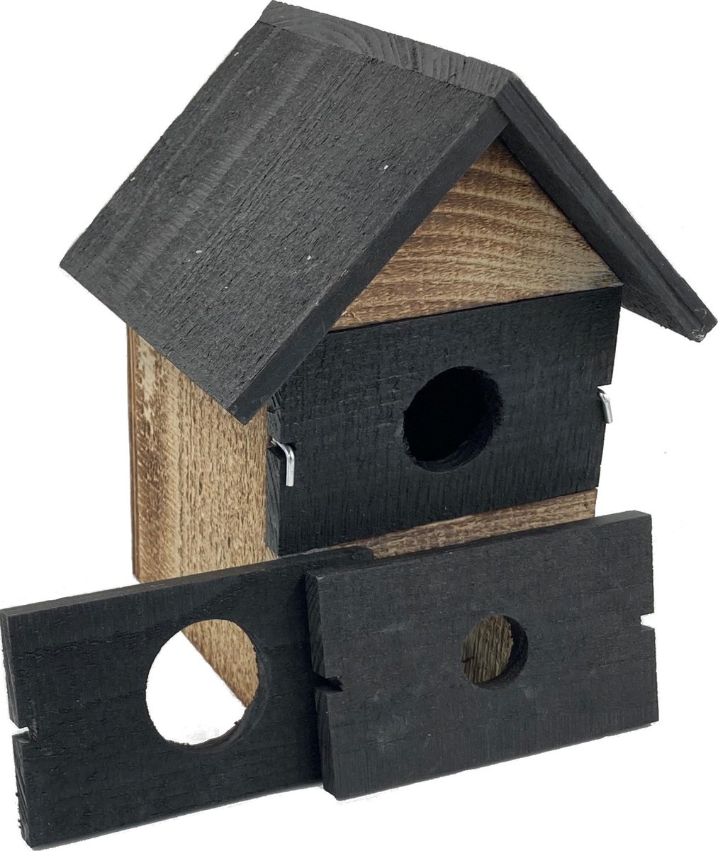 GARDEN SPIRIT Vogelhuisje diverse vliegingangen Nestkast 14 x 13 x 23 cm