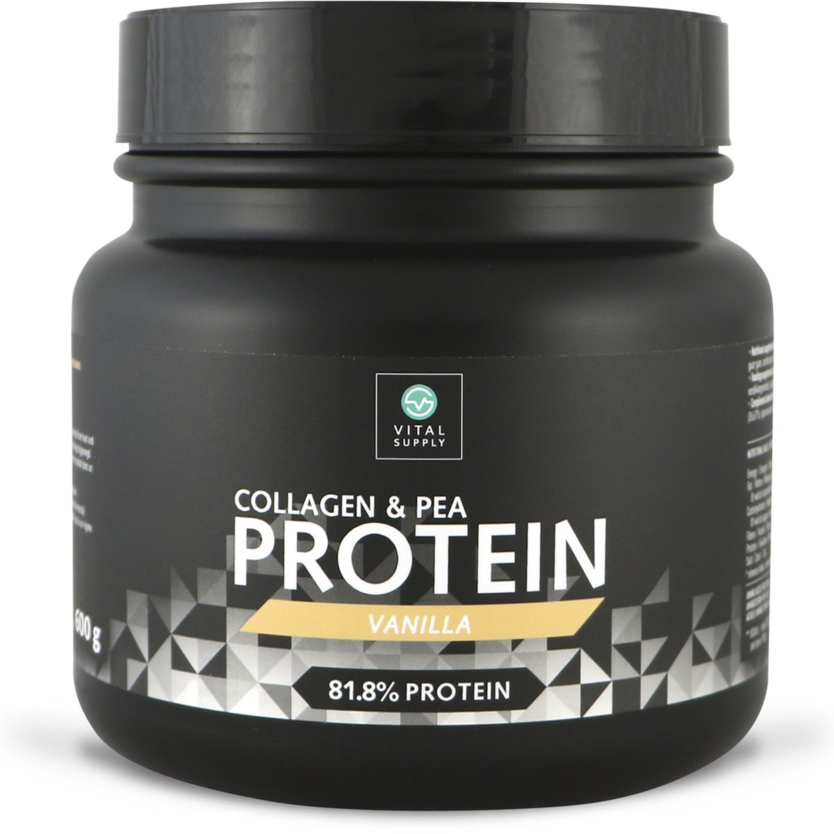Vital Supply - Proteïne shake vanille - Collageen & Erwten - 600 gram