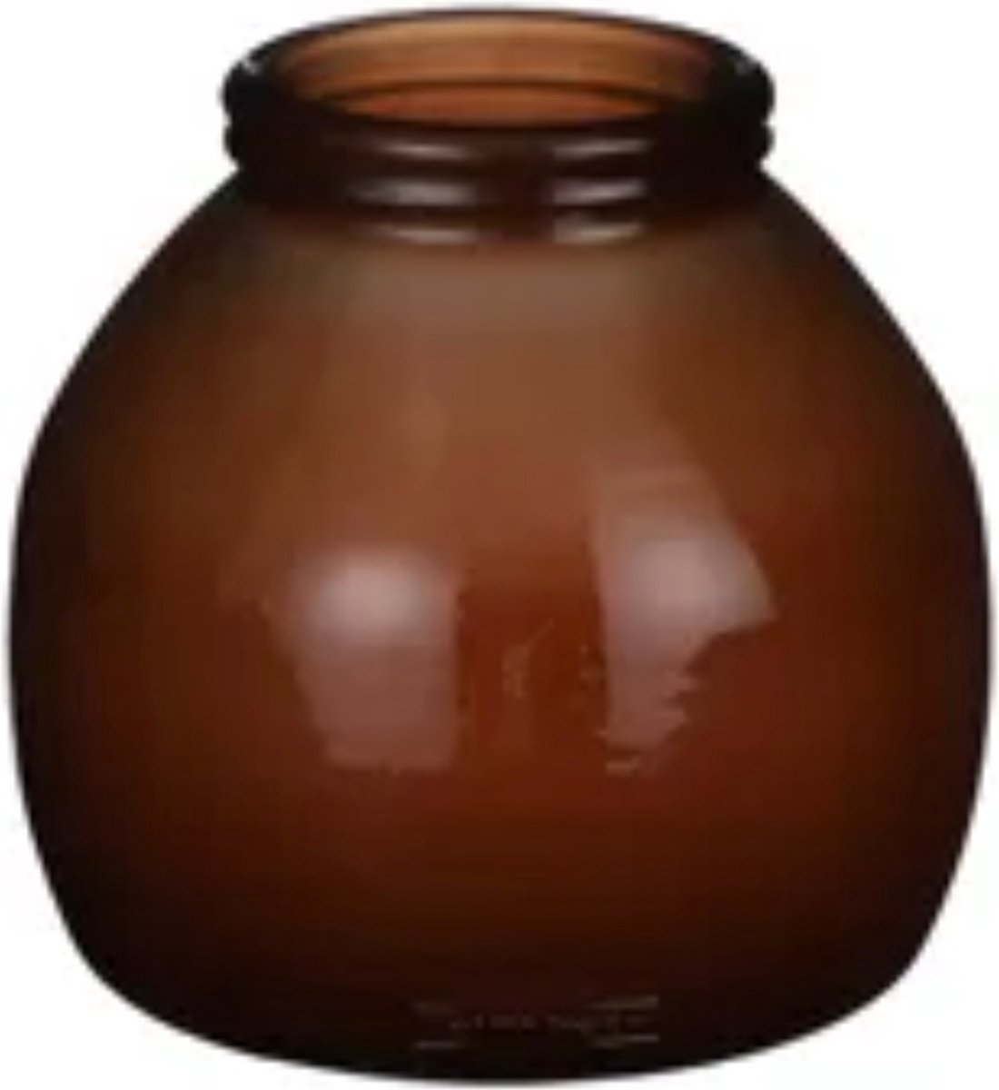 Mica Decorations VAAS CIVITA BRUIN D 21 H 20 CM