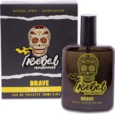 Rebel Fragrances Brave Eau De Toilette Mannen - 100 ml -  Mannen Parfum - Mannen Cadeautjes - Verleidelijk en Intrigerend Herengeur