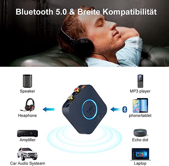 1Mii Wireless Audio Receiver - Black — afbeelding 4