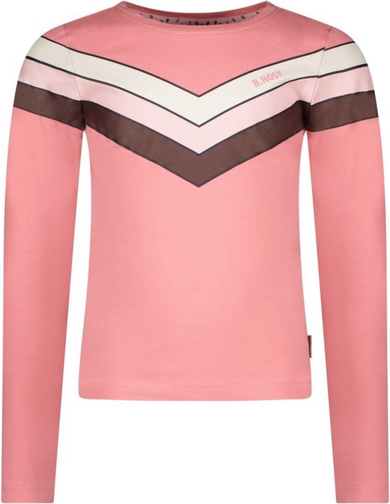 B. Nosy - Meisjes shirt - Roze - Maat 104