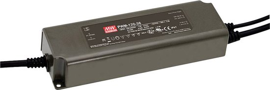 Mean Well PWM-120-24 LED-driver, LED-transformator Constante spanning, Constante stroomsterkte 120 W 5 A 24 V/DC Dimbaa