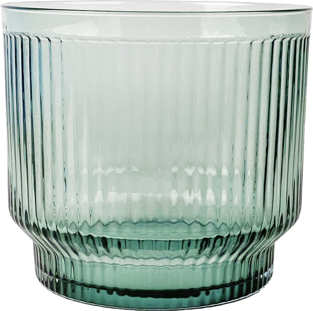 XLBoom Lima Schaal Large - Rond - Glas - Lichtgroen - Ø 21 cm
