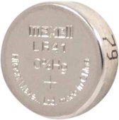 Maxell 11716800, Batterie à usage unique, LR41, Alcaline, 1,5 V, 10 pièce(s), Hg (mercure)