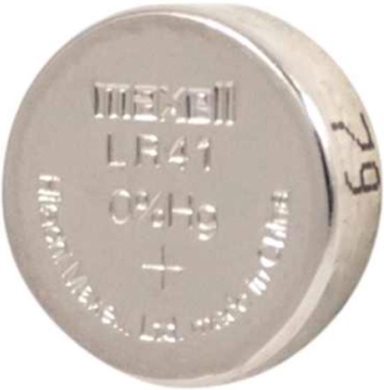 Maxell - LR41 - Knoopcel batterij - Geschikt voor kleine elektronische apparaten - Blister 10 stuks