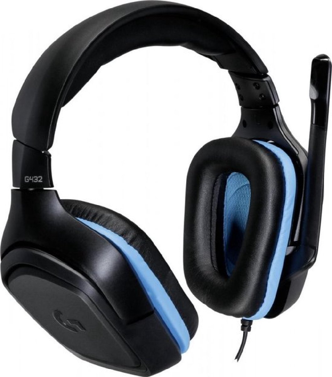 Logitech G432 Gaming Headset Zwart & Blauw PC