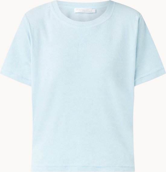 Seafolly Terry strand T-shirt van badstof - Licht Blauw - Maat S