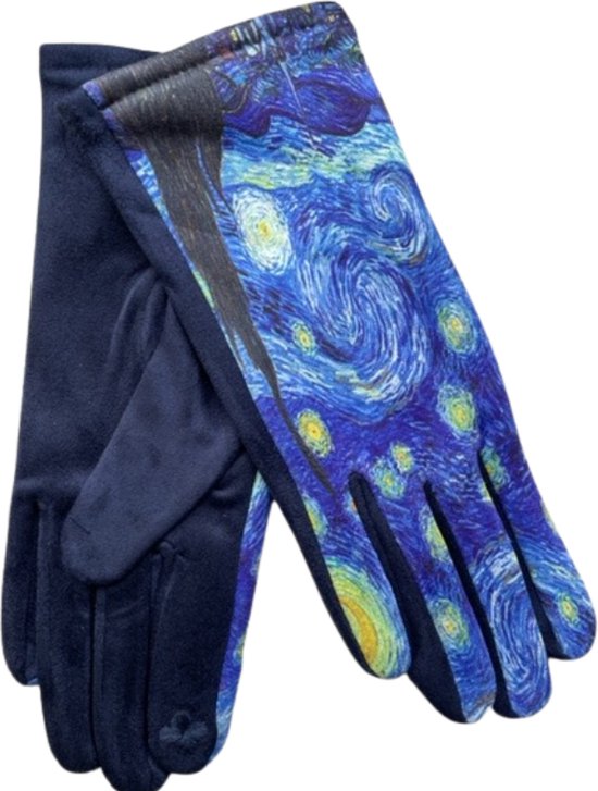 Zachte handschoen dames - Sterrennacht - Van Gogh - One size